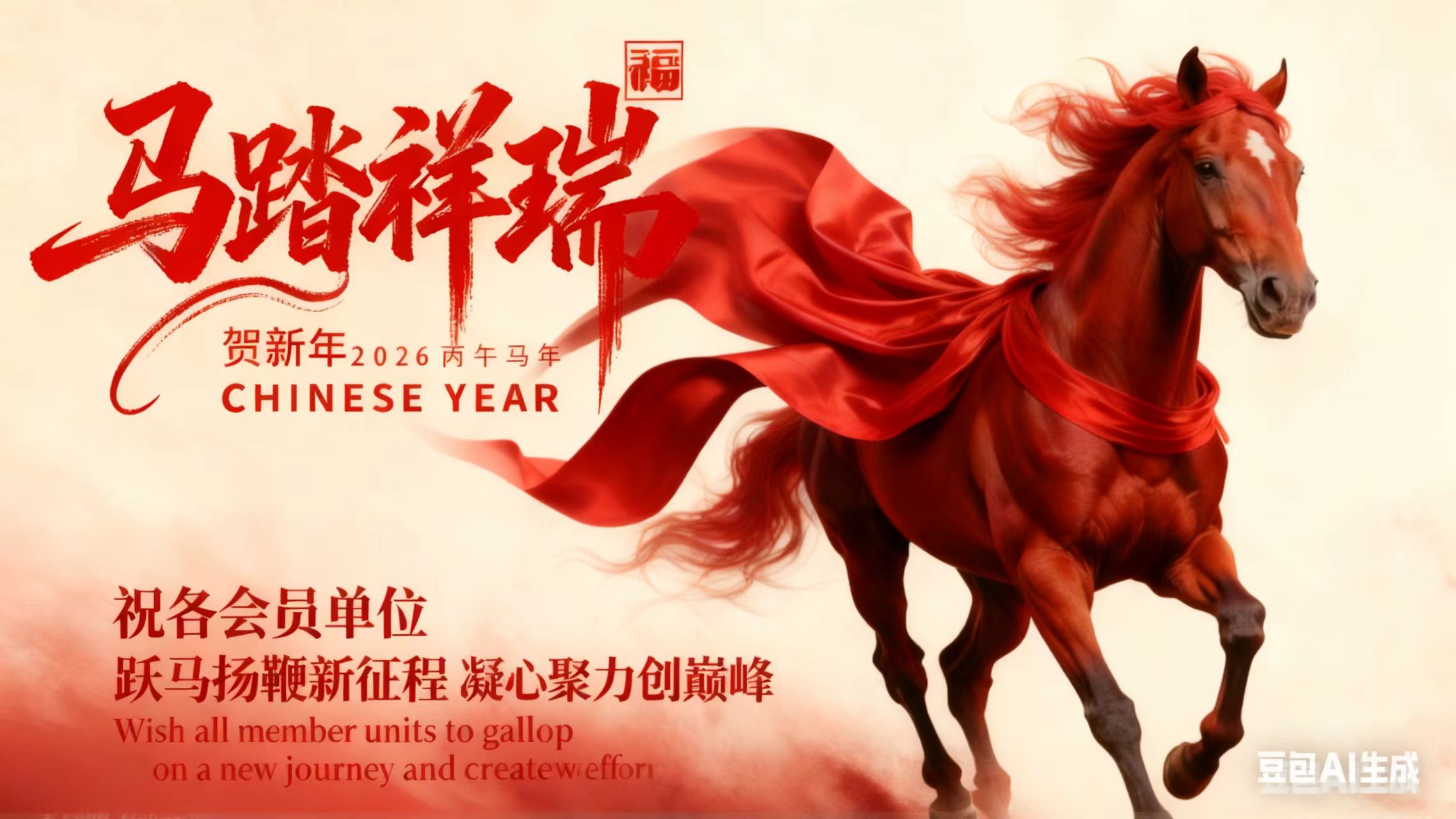 新春将至，年味渐浓。市协会祝各会员单位跃马扬鞭新征程，凝心聚力创巅峰！